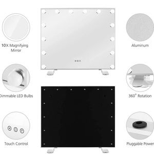 Hansong Hollwood Mirror with Lights 3 Color Modes